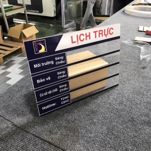 Bảng Mica ghi lịch trực cho công ty - Bảng lịch trực