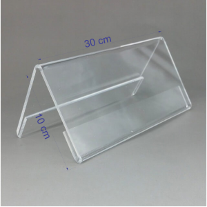 Bảng tên Mica để bàn - Kệ mica chữ A 02 mặt để bàn