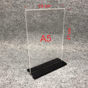 Kệ Mica để bàn kích thước A5 - Standee Mica A5