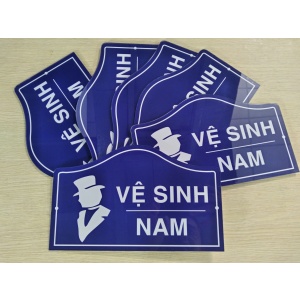In bảng Mica tên phòng - Bảng Mica phòng vệ sinh 